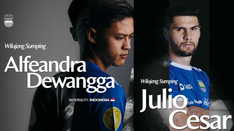 Persib Bandung Resmi Rekrut Alfeandra Dewangga dan Julio Cesar