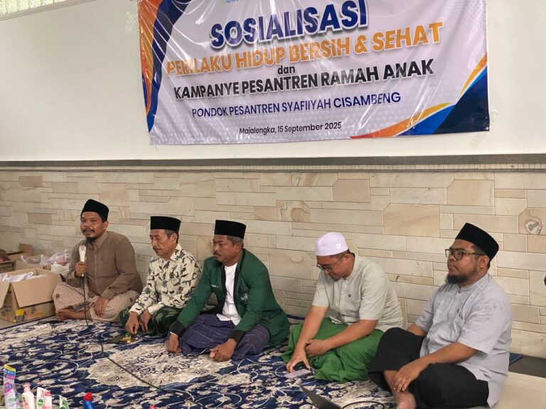 Acara Program Hidup sehat Serikat Ekonomi Pesantren, PMRI NU, Dettol, Pesantren syafiiyah, Majalengka september 2025